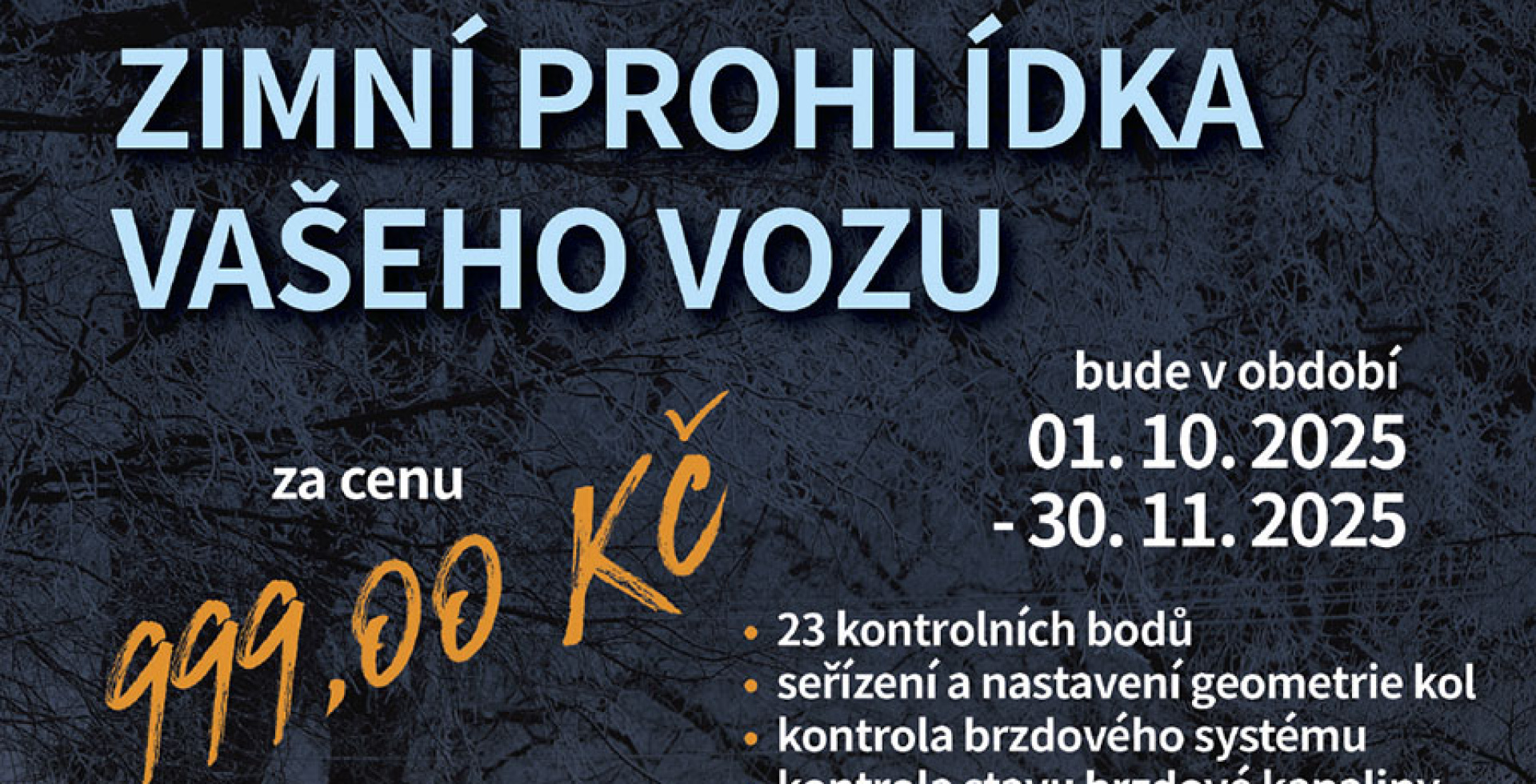 ZIMNÍ NABÍDKA KOL A PNEUMATIK 2025/2026